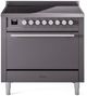 Ilve® Professional Plus II 36" Graphite Matte Pro Style Induction Range-0