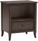 aspenhome® Blakely Sable Brown 1-Drawer Nightstand-0