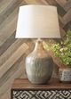 Signature Design by Ashley® Mari Gray/Gold Glass Table Lamp-3