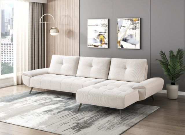 Homelegance® Dominic 2-Piece Beige Right-Arm Facing Sectional and Chaise-1