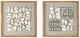 A & B Home Ocasta 2-Piece Beige/White Shell Design Wall Art Set-1