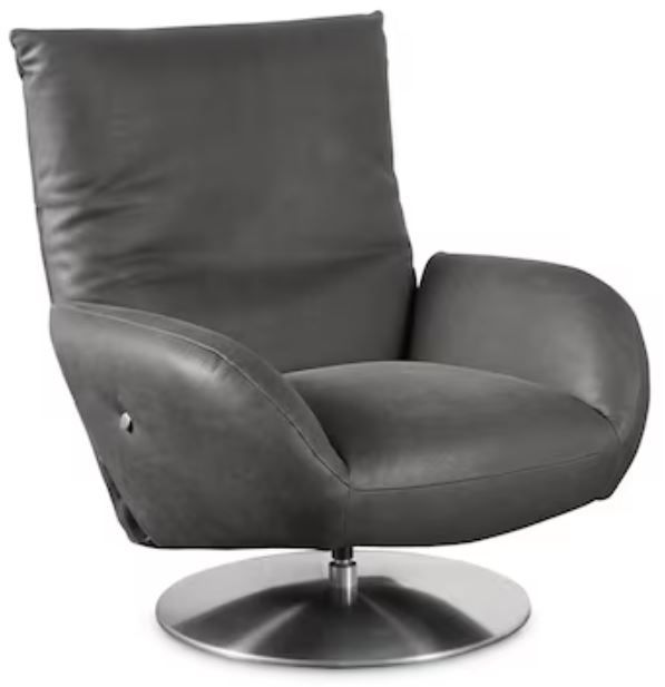 Bassett® Furniture Ranlo Graphite Swivel Arm Chair-0