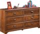 Signature Design by Ashley® Barchan 3-Piece Medium Brown Twin Bookcase Headboard Bed Set-2