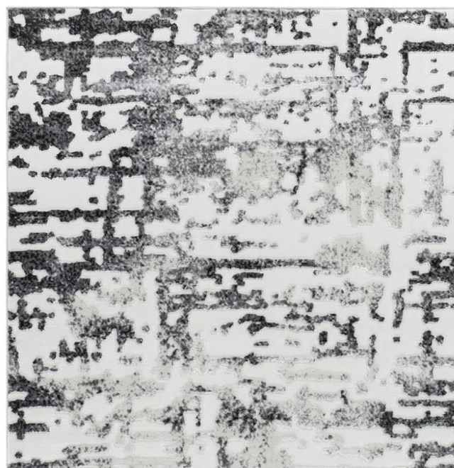 MDA Rugs Petra Gray/White 5'x8' Area Rug-1
