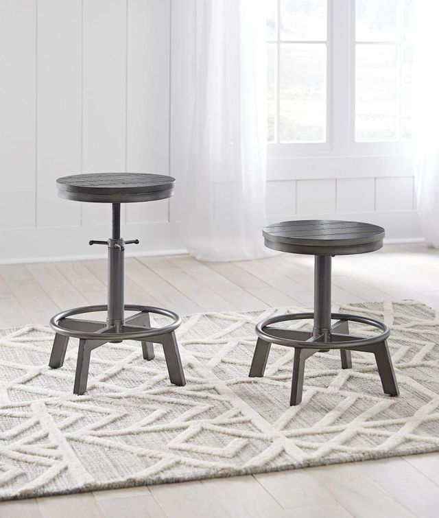 Signature Design by Ashley® Torjin Gray Counter Stool-4