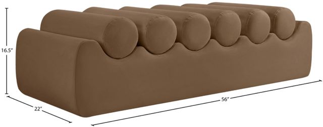 Meridian Furniture Rumble Brown 56" Bench-3