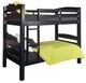 Powell® Porter Black Twin/Twin Bunk Bed-0