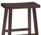 John Thomas Furniture® Home Accents Espresso 24" Saddleseat Counter Stool-1