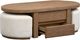Magnussen Home® Hayden Golden Oat Lift Top Storage Cocktail Table with Casters and 2 Upholstered Stools-1