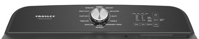 Crosley® Professional 7 Cu. Ft. Volcano Black Gas Dryer -2