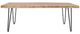 Jofran Inc. Nature's Edge Natural Coffee Table with Black Base-1