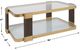 Uttermost® Ryles Gold Glass Coffee Table-3