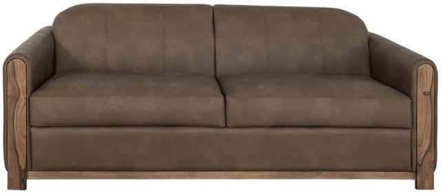 International Furniture Direct Balam Dark Brown/Stained Brown 63" Loveseat-1