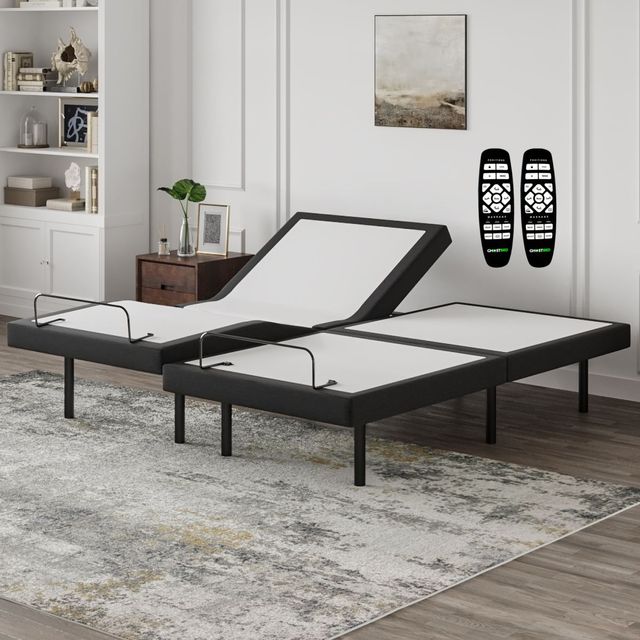 GhostBed® Split King Custom Power Adjustable Base-1