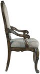 Signature Design by Ashley® Maylee Dark Brown Upholstered Dining Arm Chair-2