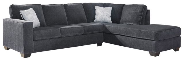 Signature Design by Ashley® Altari 2-Piece Slate Right-Arm Facing Full Sofa Sleeper Sectional and Chaise-1