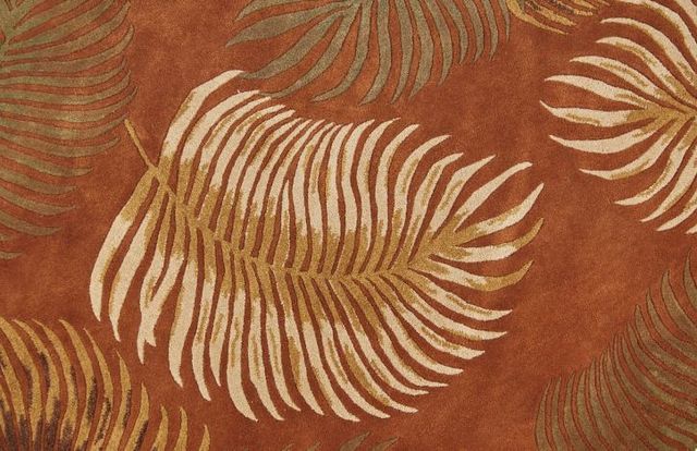 KAS Rugs Havana Rust Fern View 5'x8' Rug-2