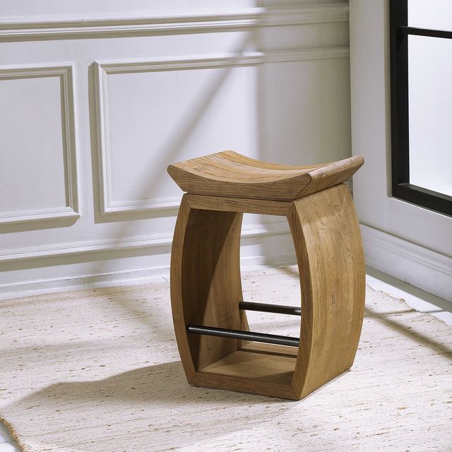 Uttermost® Connor Brown Counter Stool-1