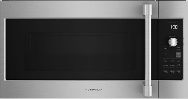 Monogram® Statement Collection 1.7 Cu. Ft. Stainless Steel Over The Range Microwave