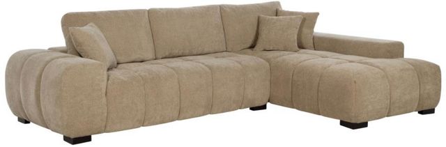 Coaster® Octavia 2-Piece Camel Right Arm Facing Sectional and Chaise-0