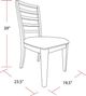 Parker House® Escape 5-Piece Glazed Natural Oak/Mirage Mist Dining Set-3