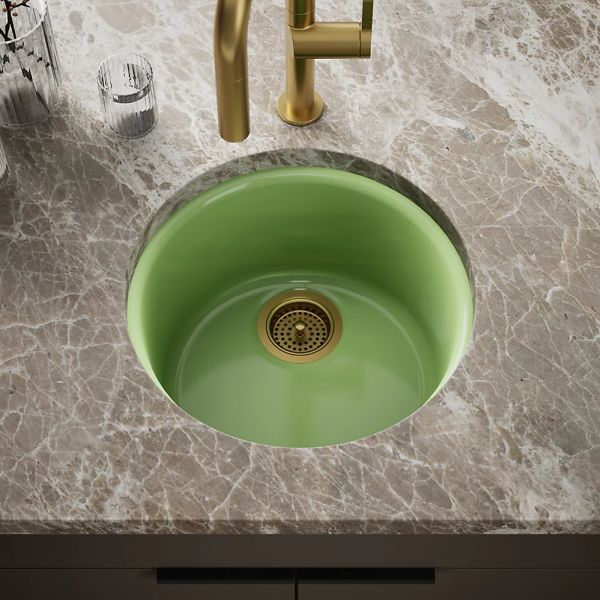 KOHLER® Porto Fino™ Fresh Green 19" Top/Undermount Single-Bowl Bar Sink-1