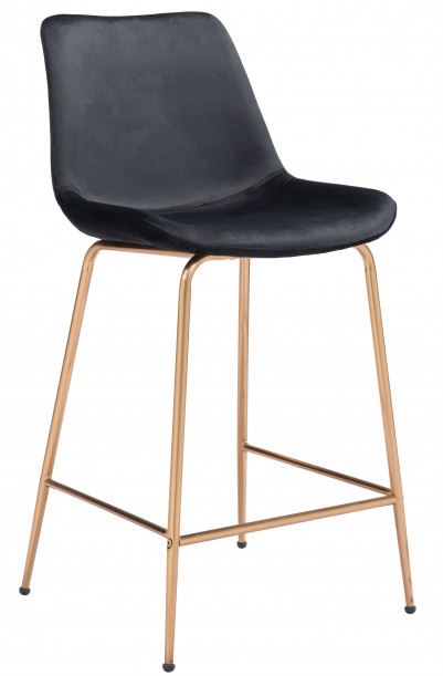 Zuo® Modern Tony Black/Gold Counter Chair-0
