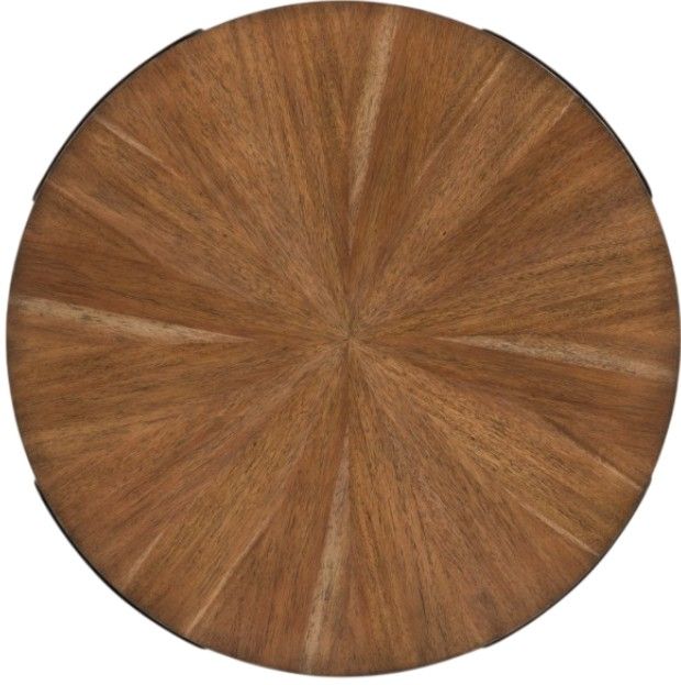 Signature Design by Ashley® Crosstrail 3-Piece Brown Occasional Table with Dark Bronze Base Set-5