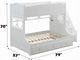 ACME Furniture Meyer White Twin Over Full Bunk Bed-2