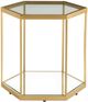 Signature Design by Ashley® Veerwick Glass Top Cocktail Table with Gold Base-1
