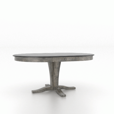 Canadel Customizable Gourmet 68" VR Base Dining Table with One Removable Leaf-2