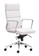 Zuo® Engineer White High Back Office Chair-0