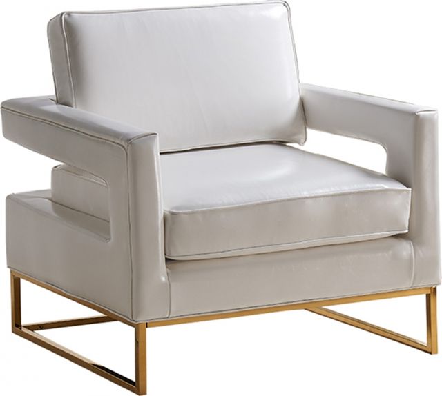 Meridian Furniture Amelia White Chair-0