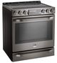LG Studio 29.94" Black Stainless Steel Slide in Electric Range-2