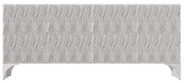 Bernhardt Stratum Fossil White Entertainment Credenza-1