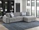 Homelegance® Raife 2-Piece Gray Sectional with Right Chaise-1