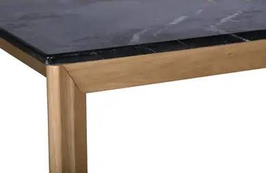 Moe's Home Collection Angle Black Dining Table with Brown Base-3