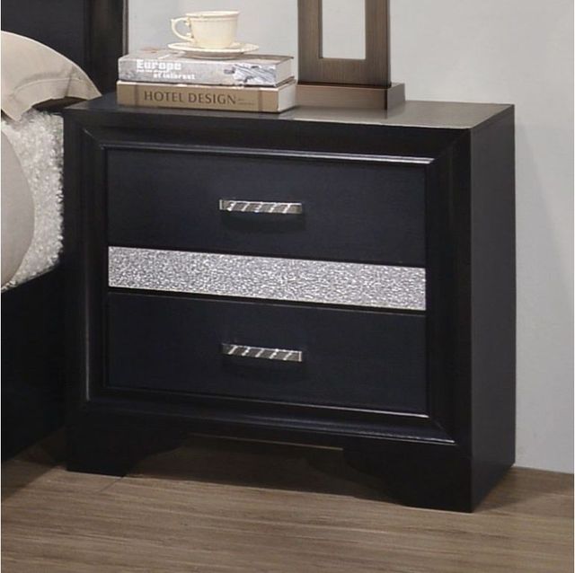 Coaster® Miranda 4-Piece Black King Bedroom Set-1