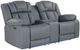 Global Furniture USA U7068 Gray Power Console Reclining Loveseat-0