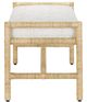 Currey & Company Olisa White Bench-2
