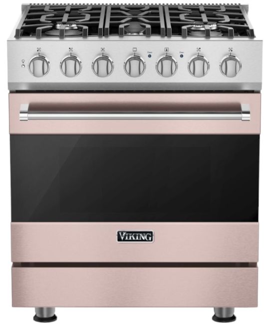 Viking® 3 Series 30" Blush Pro Style Dual Fuel Range-0