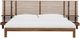 Modus Furniture Tanner Brown Roux Queen Panel Bed with Integrated Nightstands-2