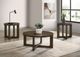 Coaster® Kessler 3-Piece Brown Coffee Table Set-1