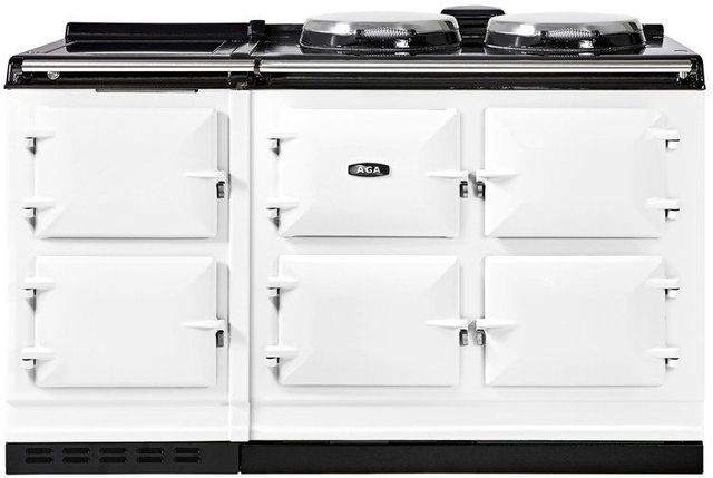 AGA™ eR7 Classic Cast Iron 60" White Pro Style Slide In Induction Range