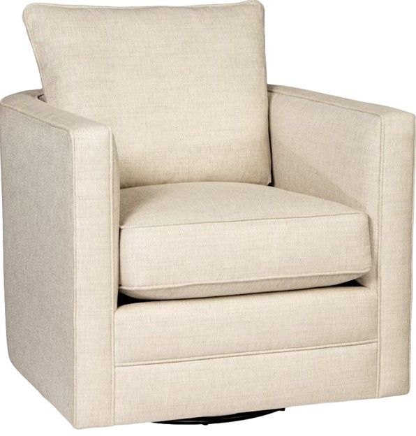Craftmaster® Customizable CM Modern Track Arm Swivel Glider Chair-2