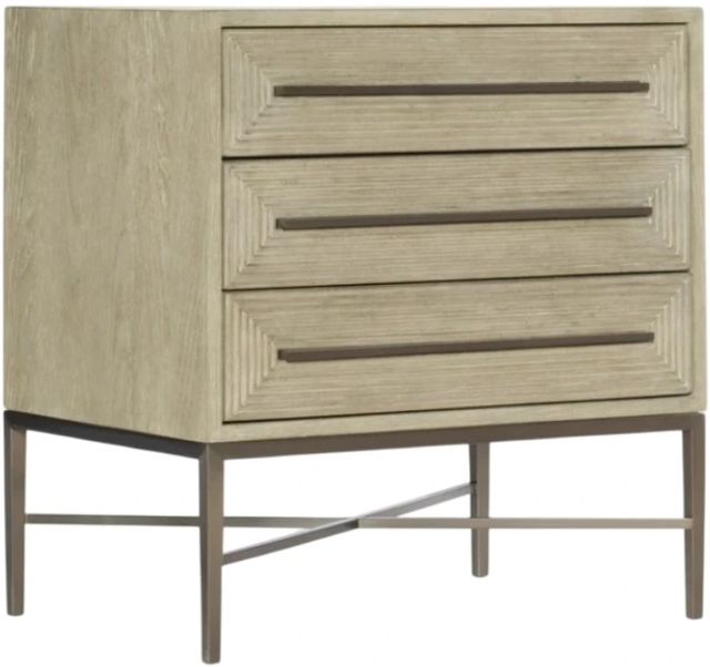 Hooker® Furniture Cascade Terrain 3-Drawer Nightstand-0