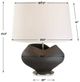 Uttermost® Nocturne Aged Black Table Lamp with Brass Accent-2