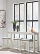 Signature Design by Ashley® Robbinsdale 4-Piece Antique White Dining Set-1