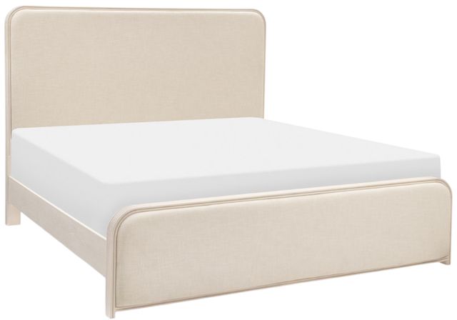 Legacy Classic Maren Fresh Canvas King Upholstered Panel Bed-0