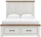 Signature Design by Ashley® Savonport Brown/White King Storage Panel Bed-2